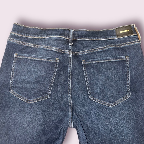 Express Mid Rise Distressed Skinny Jean - Picture 4 of 5